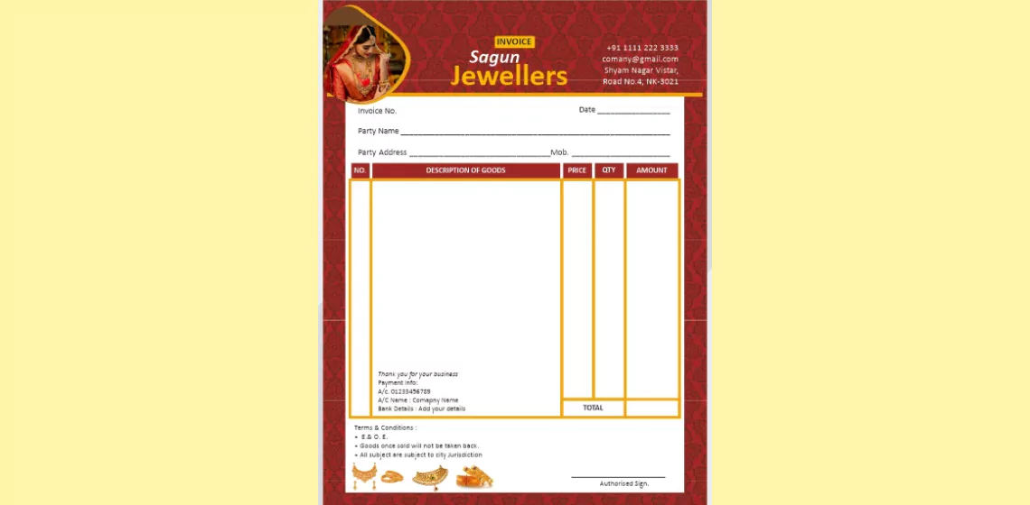 Gold Purchase Bill